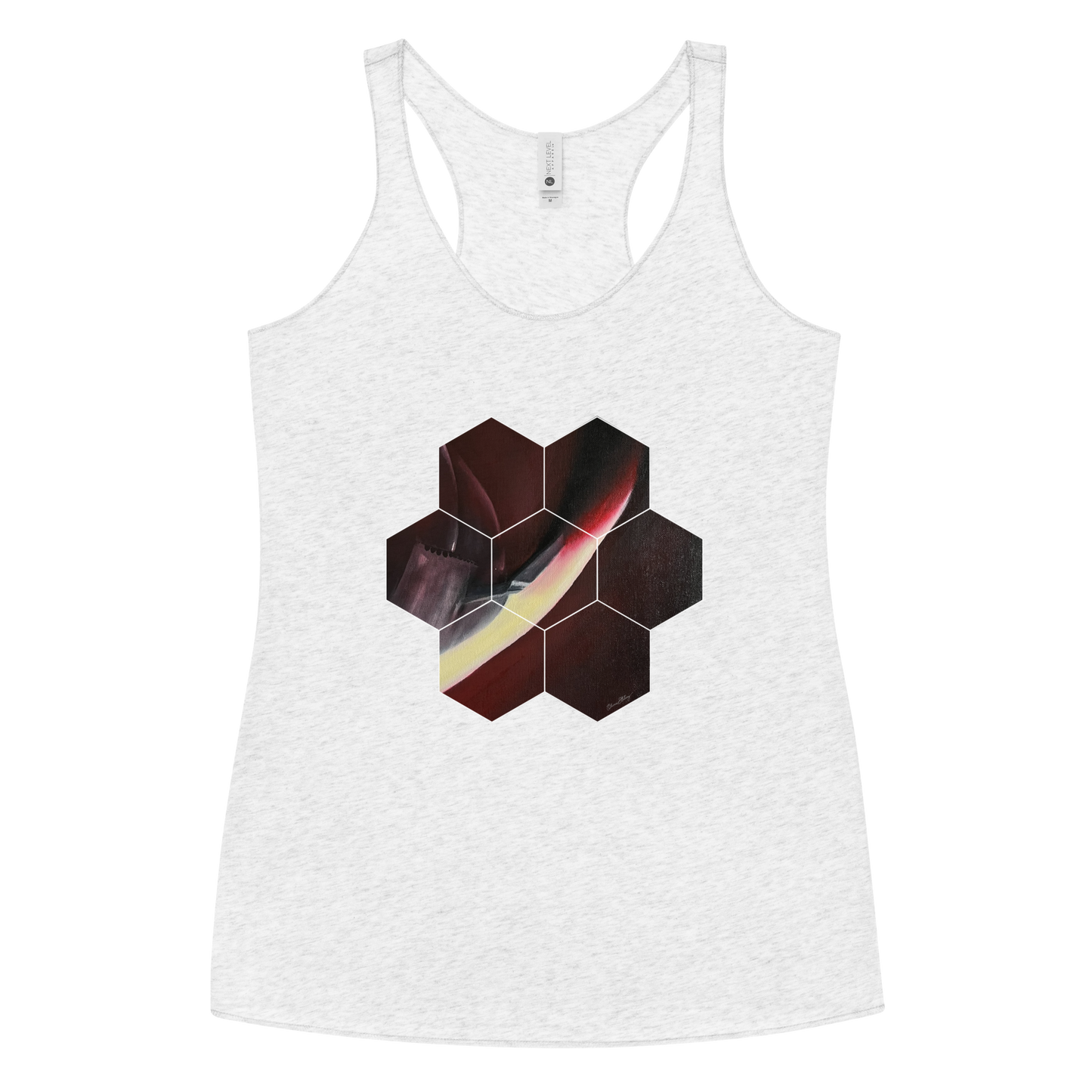 Olivia Stalvey's "Homecoming" with White Hexagonal Grid Vest Top