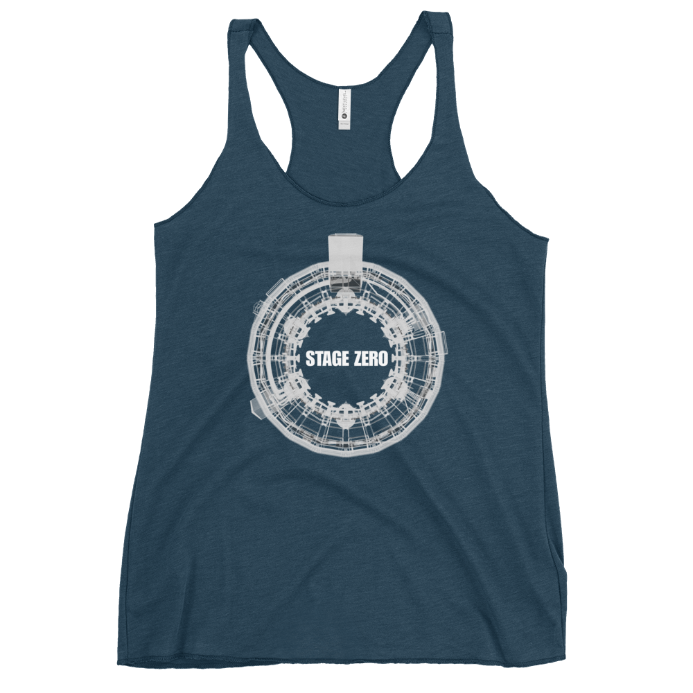 White OLM X-Ray Women's Racerback Tank