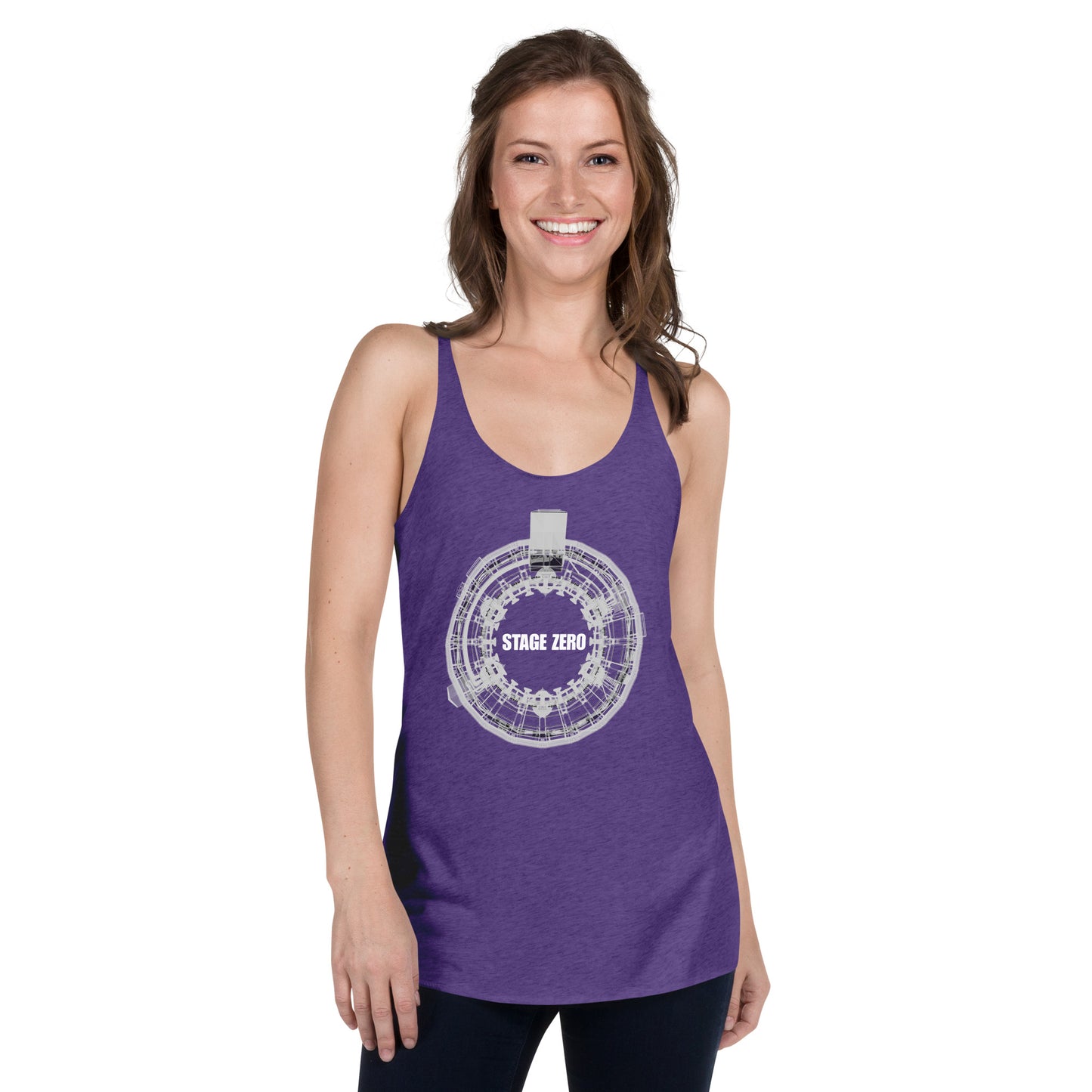 White OLM X-Ray Women's Racerback Tank