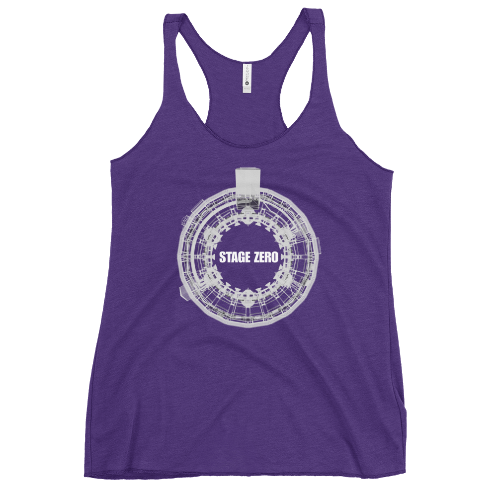 White OLM X-Ray Women's Racerback Tank