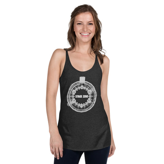 White OLM X-Ray Women's Racerback Tank