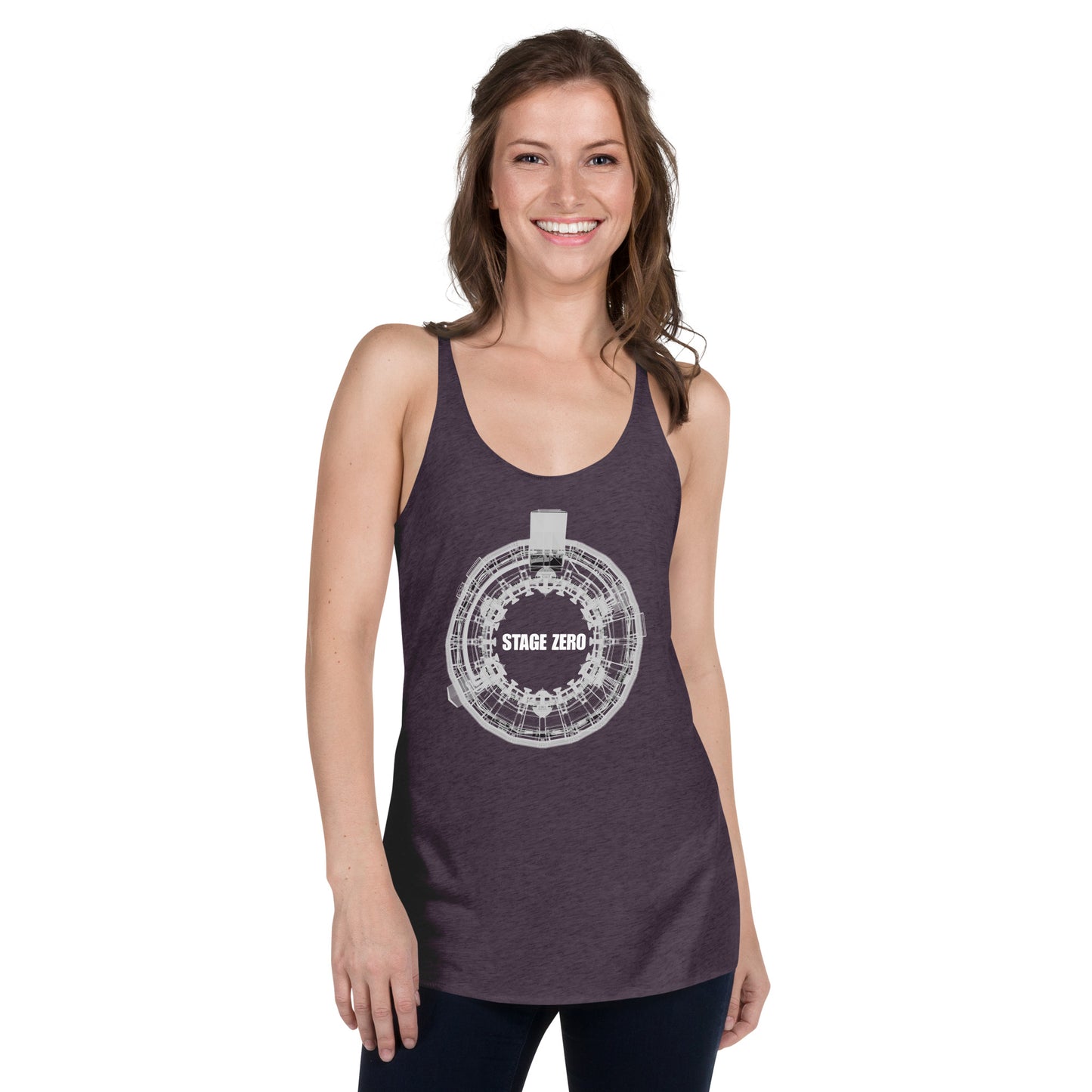 White OLM X-Ray Women's Racerback Tank