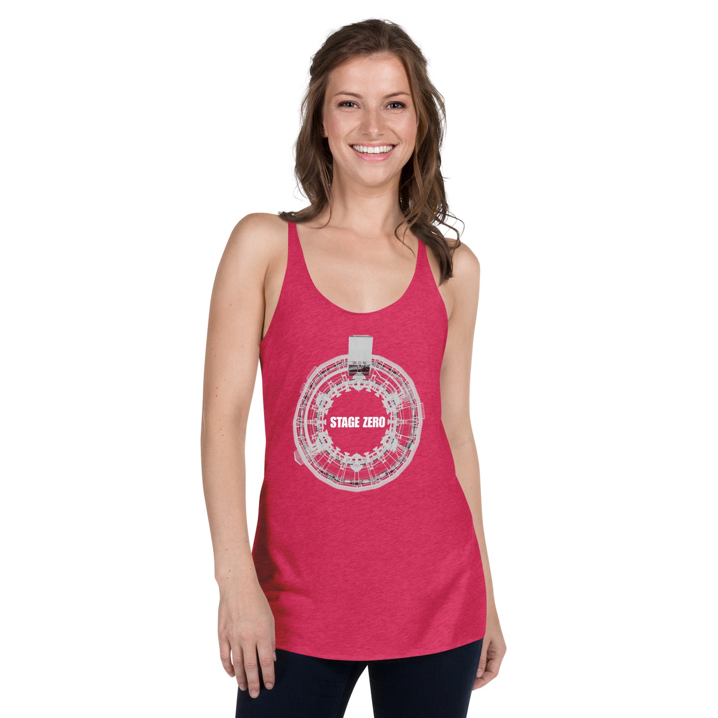 White OLM X-Ray Women's Racerback Tank